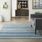 Homeroots 5 x 7 ft. Navy Blue Ornate Stripes Area Rug 385598 - alternate 4